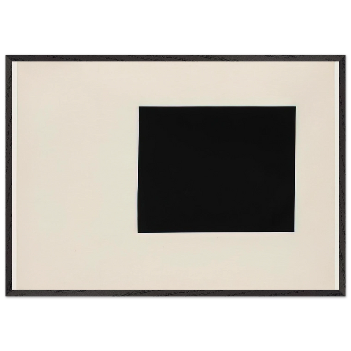 Square Form - Ellsworth Kelly 70x100 cm / 28x40 inches Framed Art Print – Black Wooden Frame