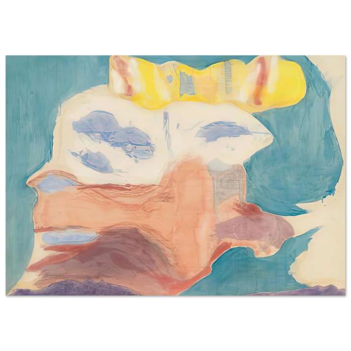 Helen Frankenthaler - Sea Goddess, 1963- Wall Art - 30x40 cm / 12x16 inches - Premium Wooden Framed Poster With Fine Art Paper-canvas - White frame