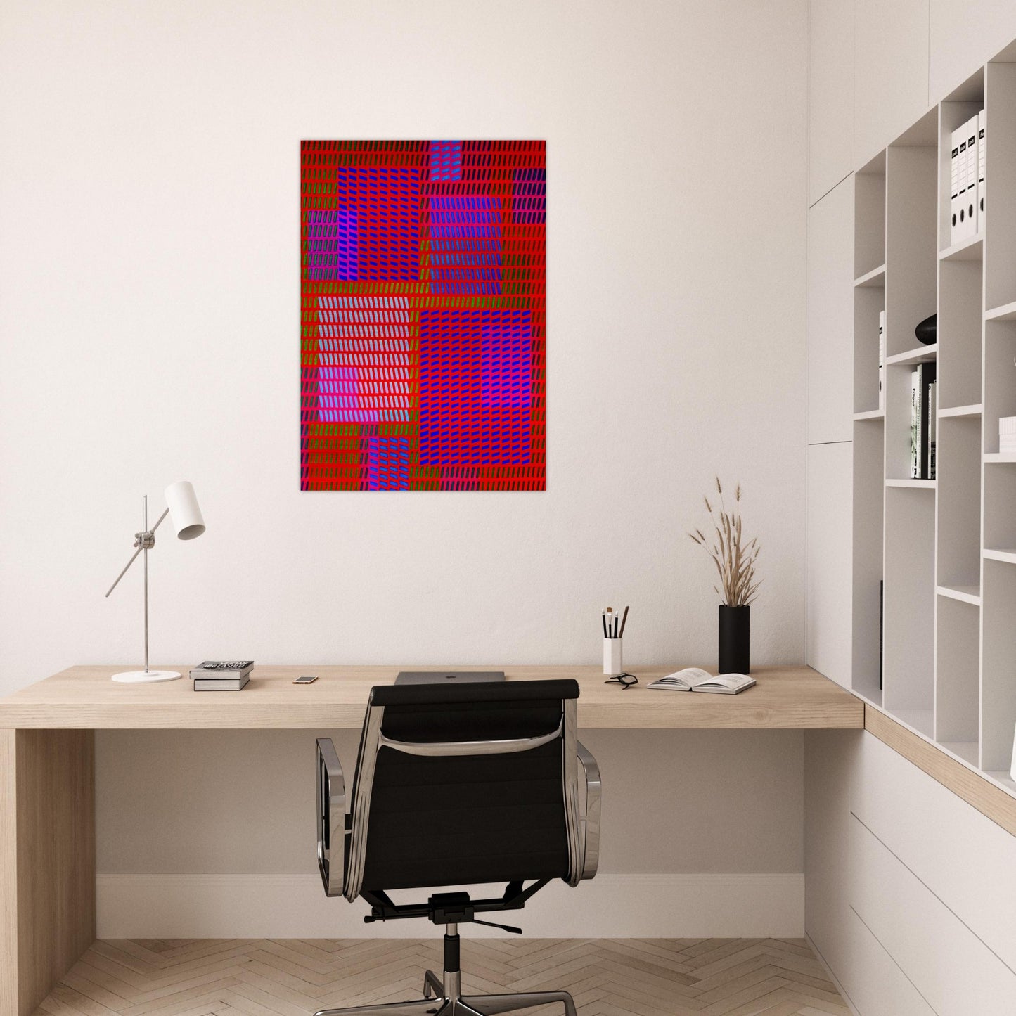 Keiho C1 - 1963 - Victor Vasarely Brushed Aluminum Print - 70x100 cm / 28x40 inches | Victor Vasarely Aluminum Print | Victor Vasarely Prints