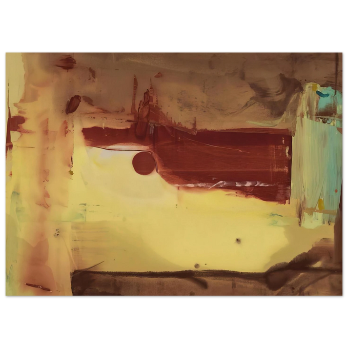Helen Frankenthaler - Desert Pass - 1976 Wall art - A1 (59.4 x 84.1 cm) - Premium Wooden Framed Poster With Fine Art Paper-canvas - White frame