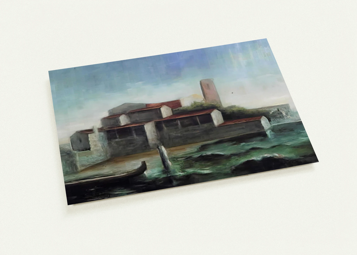 LO SQUERO DI SAN TROVASO 1938 By Carlo Carra Pack of 10 Post Cards | Carlo Carra Post Cards | A6 (10.5 x 14.8 cm) - 4.1 x 5.8 inches