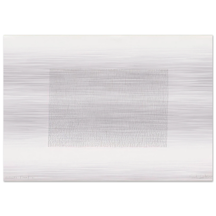Vertical Lines, Not Touching - Sol LeWitt Brushed Aluminum Print - 70x100 cm / 28x40 inches | Sol LeWitt Aluminum Print | Sol LeWitt Prints