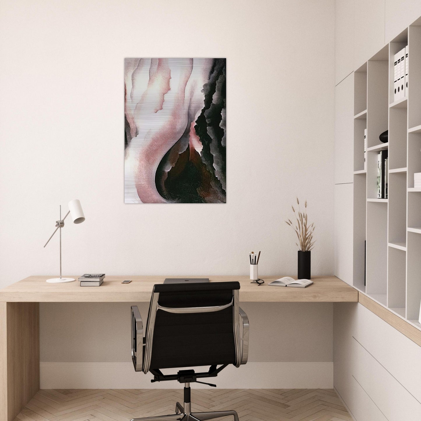 Dark Iris ?2 - Georgia O'Keeffe Brushed Aluminum Print - 70x100 cm / 28x40 inches | Georgia O'Keeffe Aluminum Print | Georgia O'Keeffe Prints