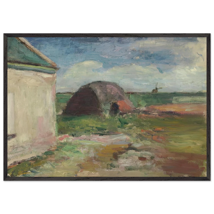 PAYSAGE DE BRETAGNE 1896 - Henri Matisse 70x100 cm / 28x40 inches Framed Art Print – Black Wooden Frame