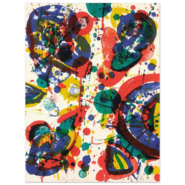 Sam Francis - Firework 75x100 cm / 30x40inches Fine Art Poster