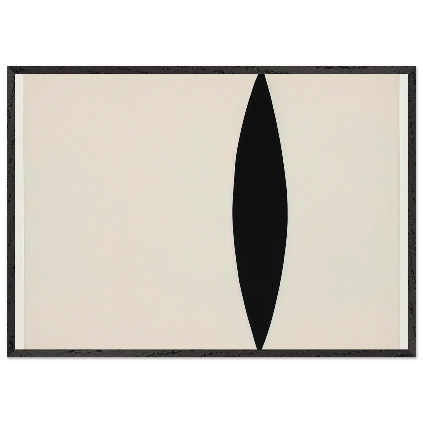 Mandorla Form - Ellsworth Kelly 70x100 cm / 28x40 inches Framed Art Print – Black Wooden Frame