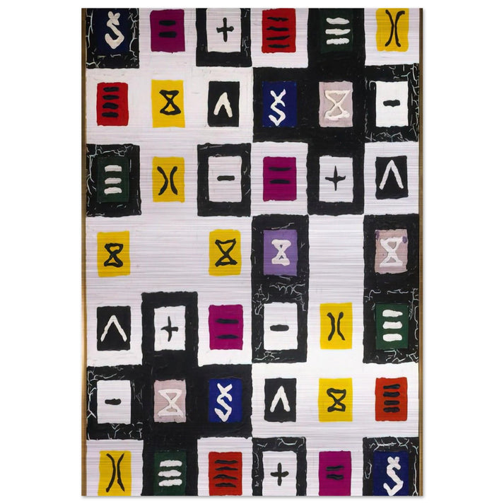 The Great Mystery II - 1960 - Alfred Jensen Brushed Aluminum Print - 70x100 cm / 28x40 inches | Alfred Jensen Aluminum Print | Alfred Jensen Prints