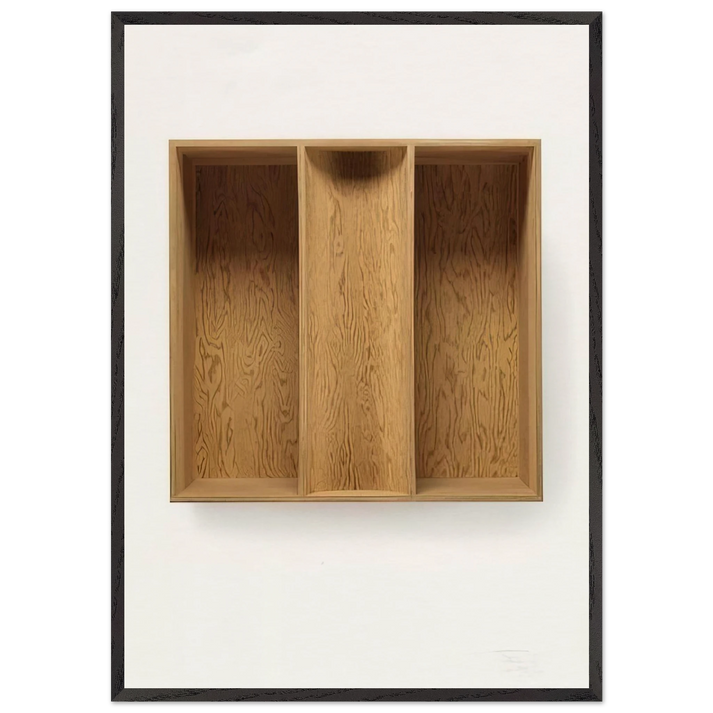 Untitled 91-7 Ballantine - 1991 - Donald Judd 70x100 cm / 28x40 inches Framed Art Print – Black Wooden Frame