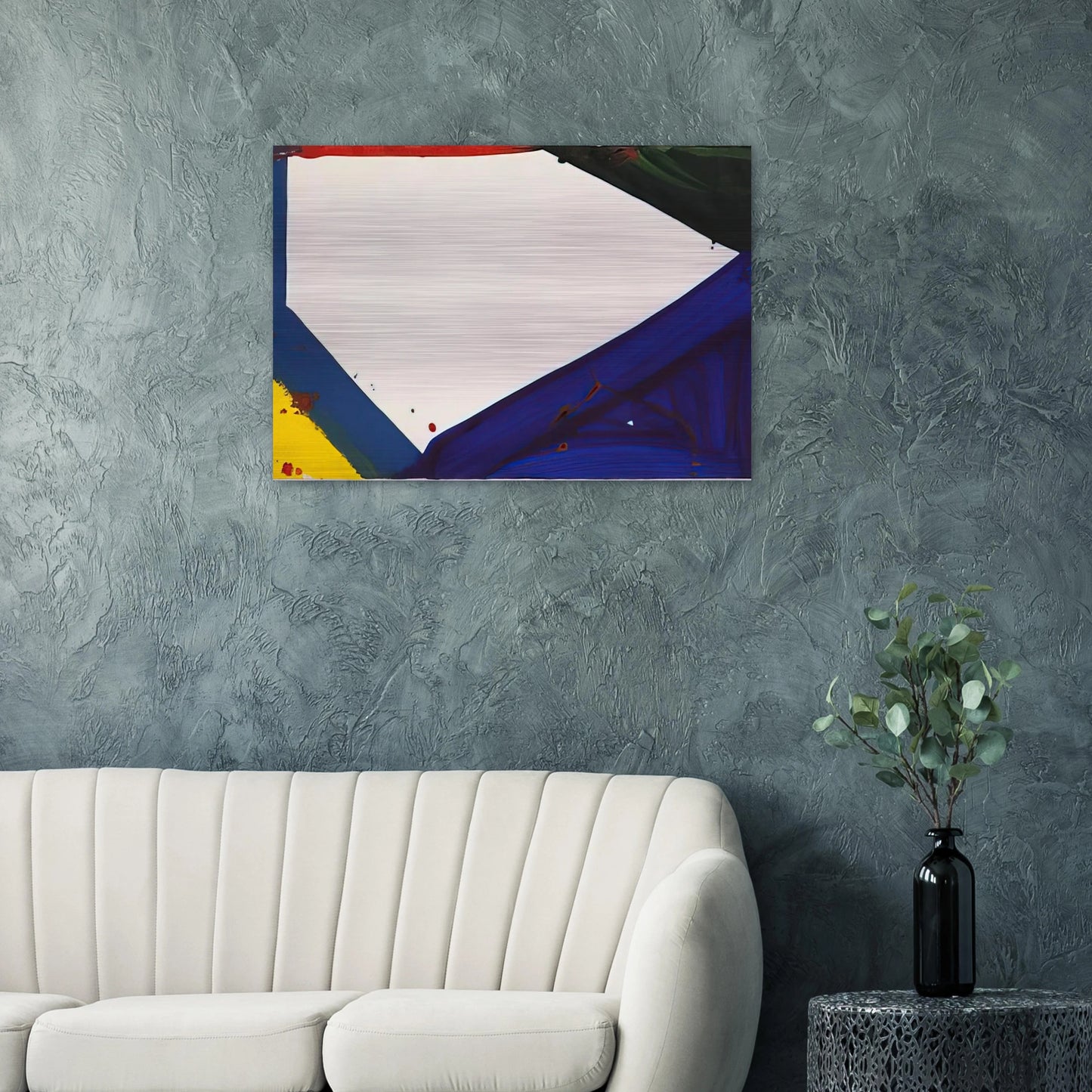 Untitled Edge - Sam Francis Brushed Aluminum Print - 70x100 cm / 28x40 inches | Sam Francis Aluminum Print | Sam Francis Prints