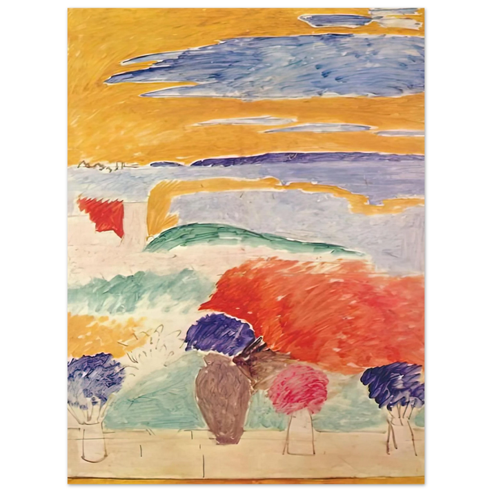 Henri Matisse - OPEN WINDOW AT TANGIER 1913 75x100 cm / 30x40inches Fine Art Poster
