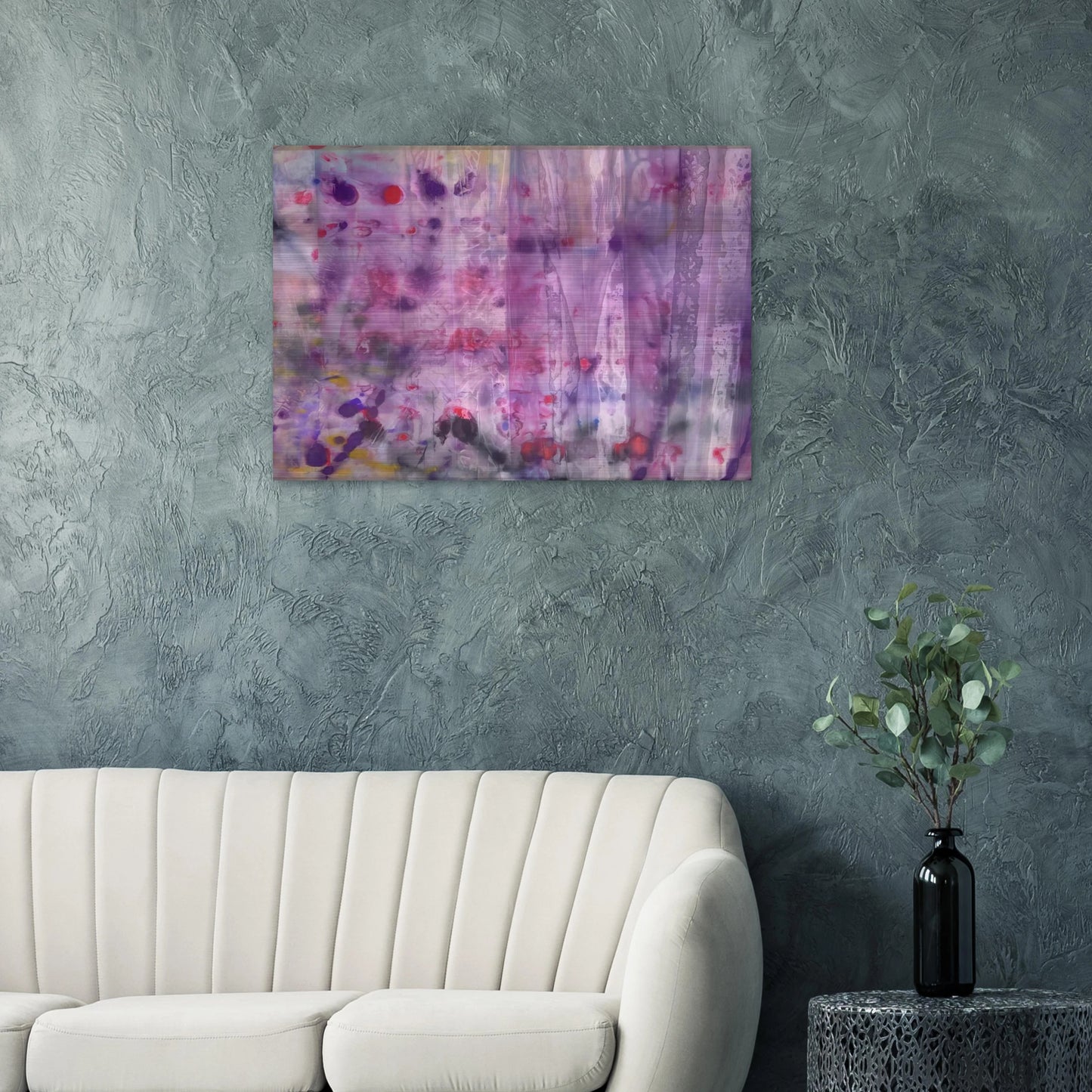April 4 - Sam Gilliam Brushed Aluminum Print - 70x100 cm / 28x40 inches | Sam Gilliam Aluminum Print | Sam Gilliam Prints