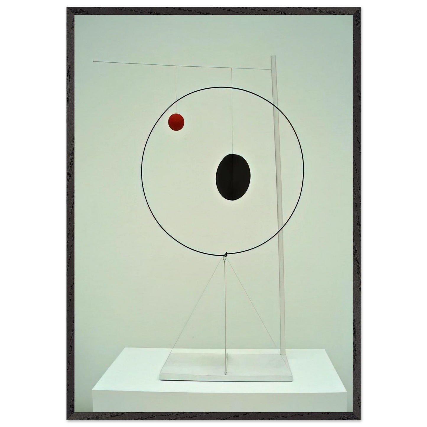OBJECT WITH RED BALL 1931 - Alexander Calder 70x100 cm / 28x40 inches Framed Art Print – Black Wooden Frame
