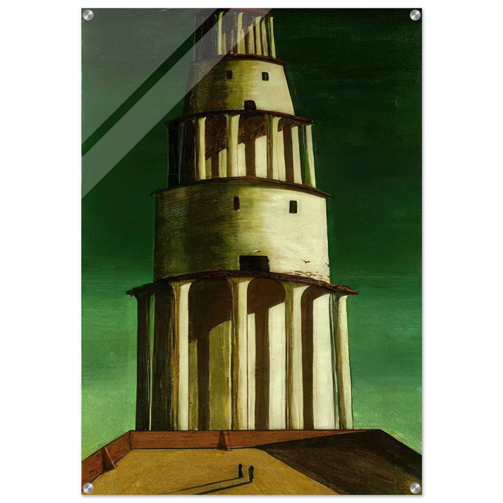 THE GREAT TOWER 1913 - Giorgio de Chirico Acrylic Print - 70x100 cm / 28x40″ inches