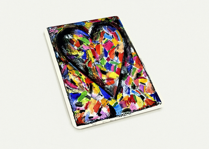 CONFETTI HEART 1985 By Jim Dine Pack of 10 Post Cards | Jim Dine Post Cards | A6 (10.5 x 14.8 cm) - 4.1 x 5.8 inches