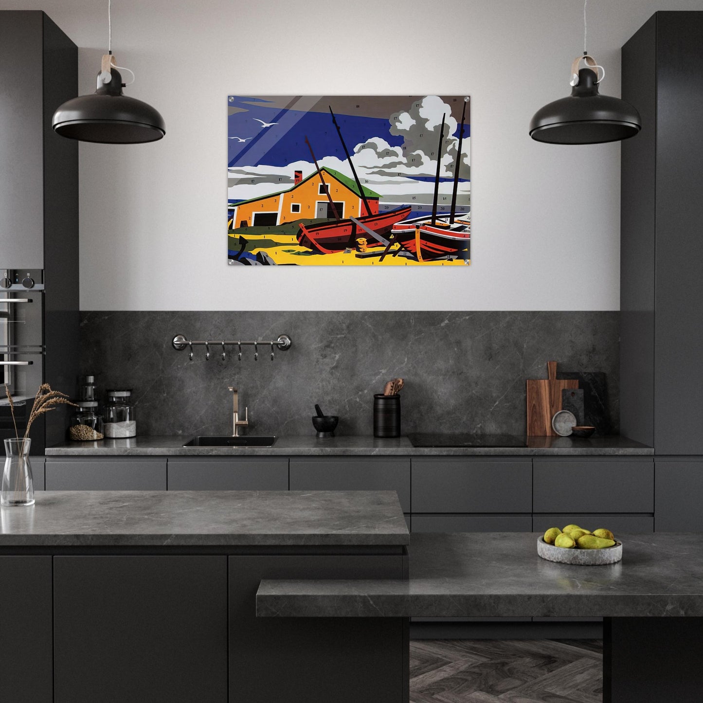 Do It Yourself Seascape - Andy Warhol Acrylic Print - 70x100 cm / 28x40″ inches