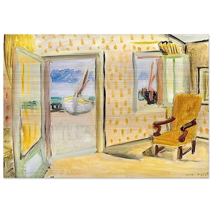 INTERIOR OPEN DOOR 1920 - Henri Matisse Brushed Aluminum Print - 70x100 cm / 28x40 inches | Henri Matisse Aluminum Print | Henri Matisse Prints