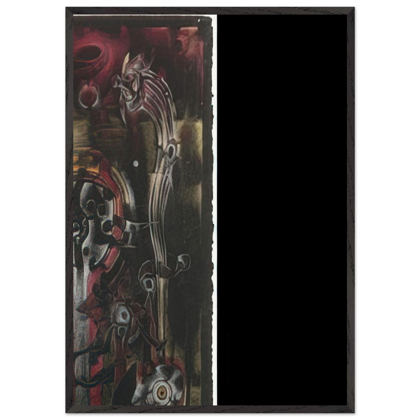 UNTITLED 1998 2 - Lee Bontecou 70x100 cm / 28x40 inches Framed Art Print – Black Wooden Frame
