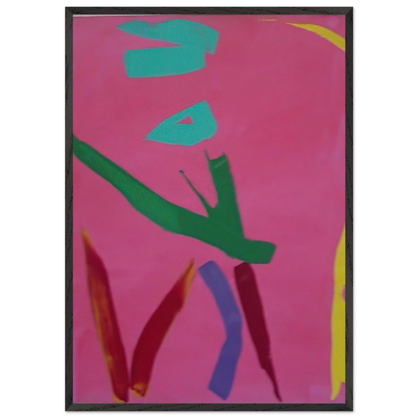 Untitled 71 - 1974 - Ray Parker 70x100 cm / 28x40 inches Framed Art Print – Black Wooden Frame