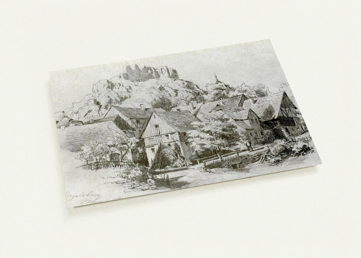 Engelsburg By John Singer Sargent Pack of 10 Post Cards | John Singer Sargent Post Cards | A6 (10.5 x 14.8 cm) - 4.1 x 5.8 inches