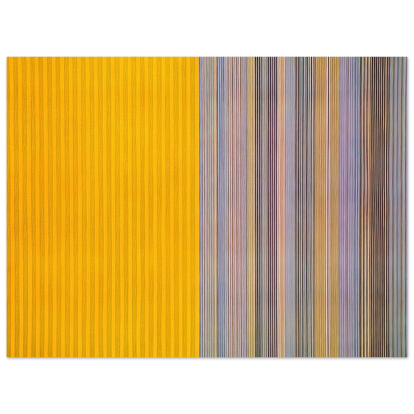 Gene Davis - Half Lemon - 1969 75x100 cm / 30x40inches Fine Art Poster