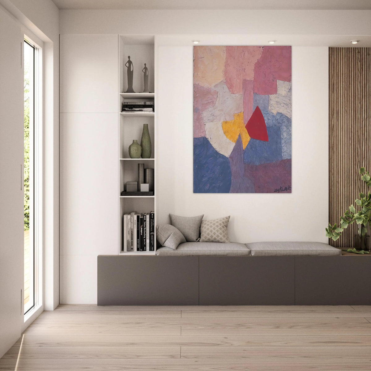 Composition - 1960 - Serge Poliakoff Art Prints - 100x150 cm / 40x60″ inches | Serge Poliakoff Poster | Serge Poliakoff Prints
