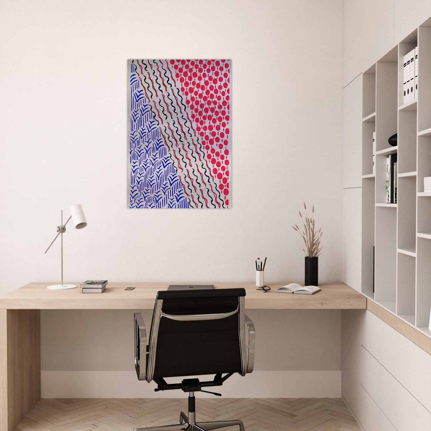 COMPOSITION 21 - Sonia Delaunay Brushed Aluminum Print - 70x100 cm / 28x40 inches | Sonia Delaunay Aluminum Print | Sonia Delaunay Prints
