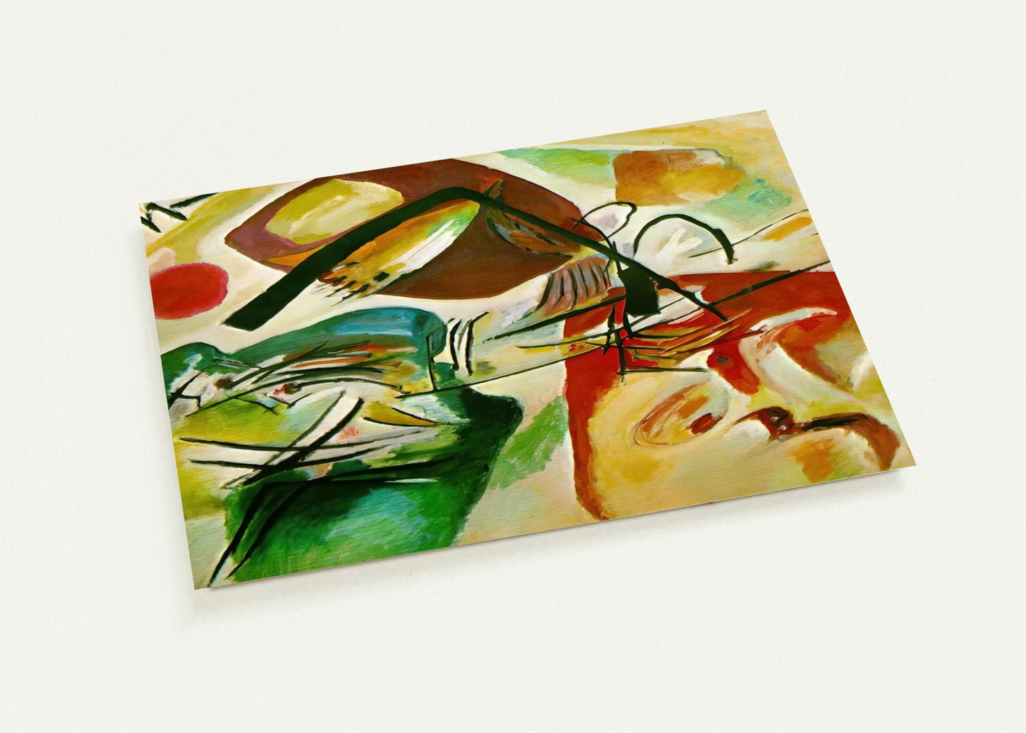 PICTURE WITH A BLACK ARCH 1912 By Wassily Kandinsky Pack of 10 Post Cards | Wassily Kandinsky Post Cards | A6 (10.5 x 14.8 cm) - 4.1 x 5.8 inches