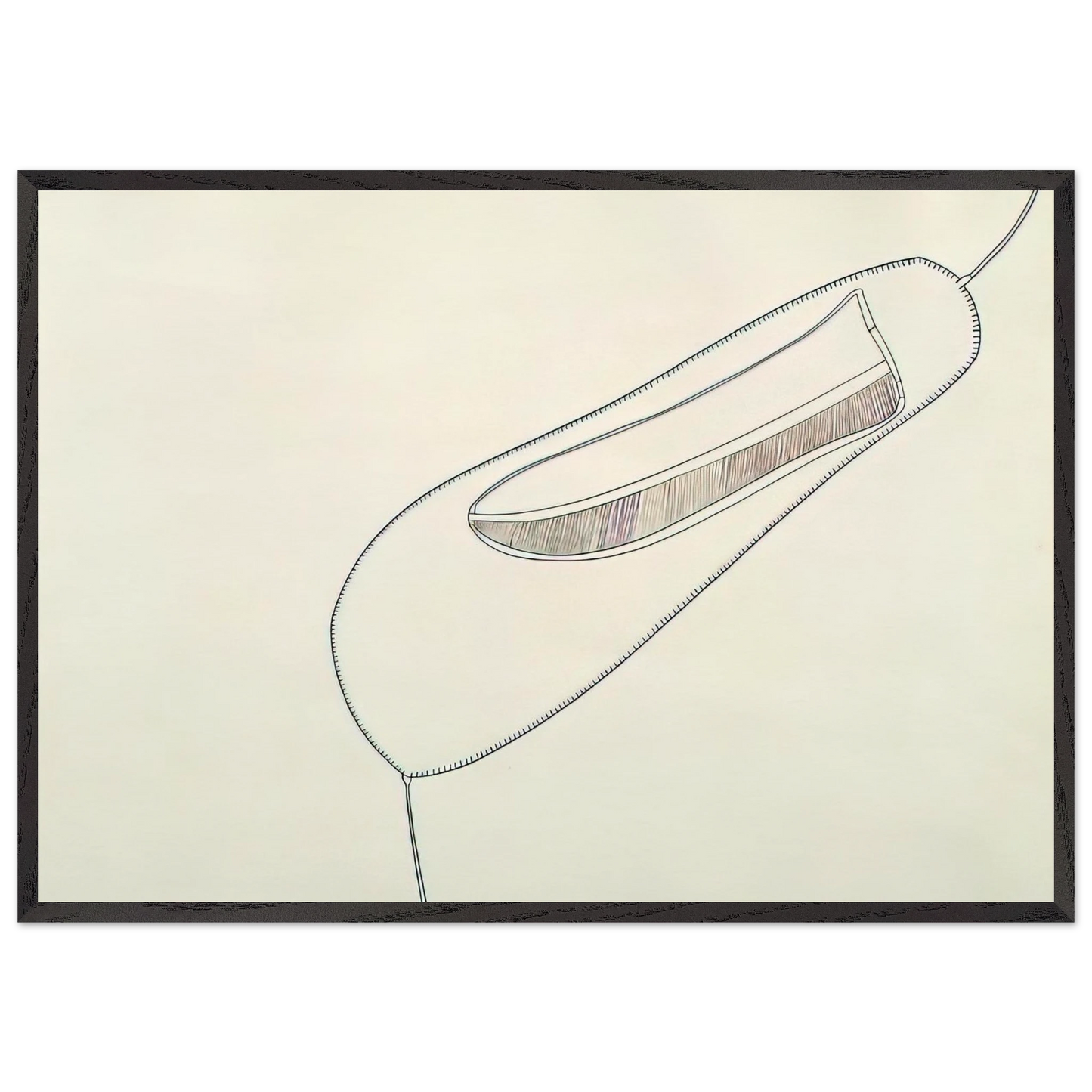 UNTITLED 1965 1 - Eva Hesse 70x100 cm / 28x40 inches Framed Art Print – Black Wooden Frame