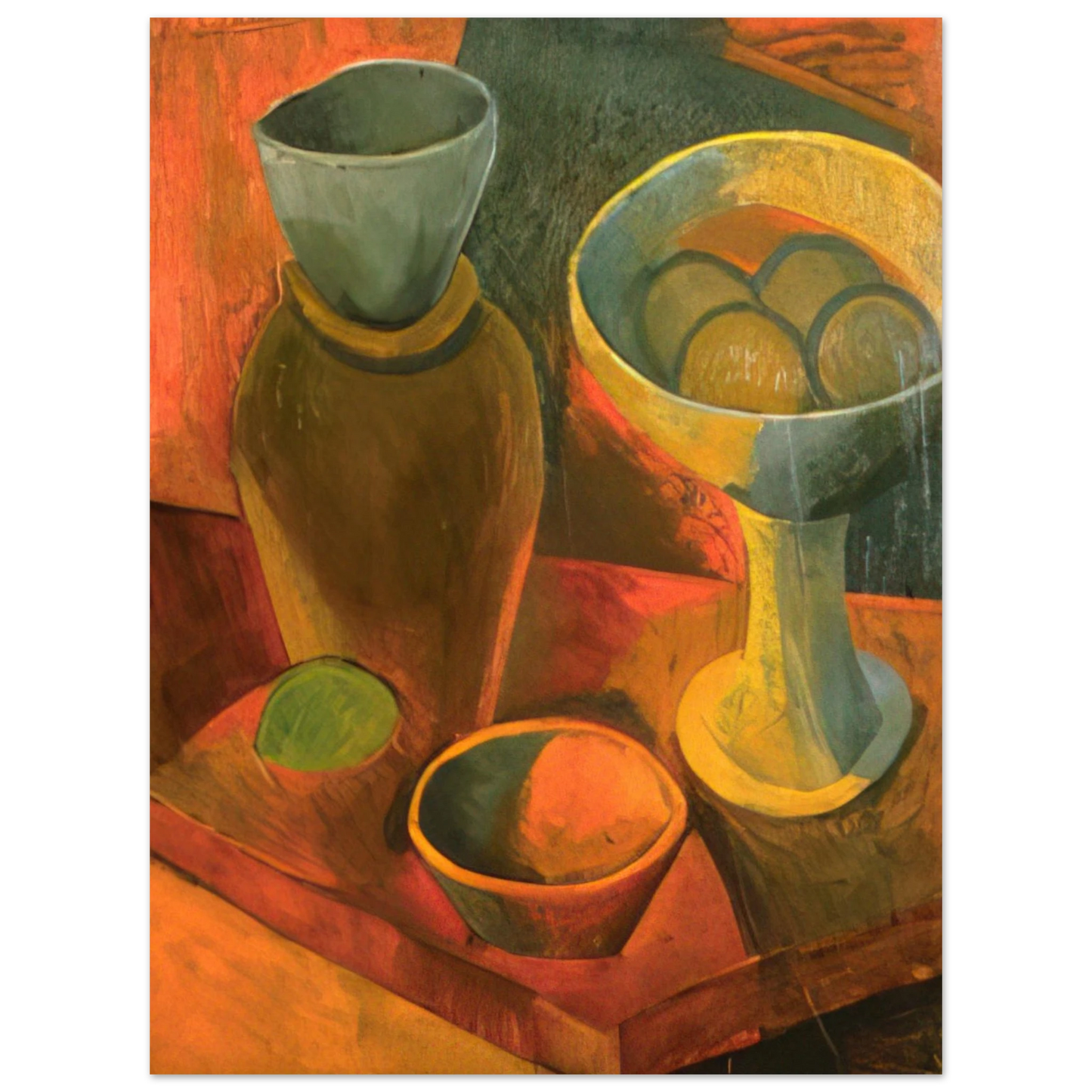 Pablo Picasso - Jug and fruit dish 75x100 cm / 30x40inches Fine Art Poster