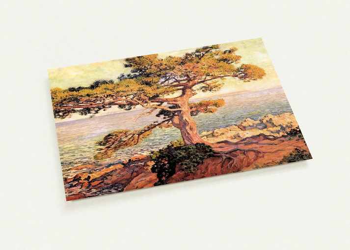 PINE BY THE MEDITERRANEAN SEA 1916 By Theo van Rysselberghe Pack of 10 Post Cards | Theo van Rysselberghe Post Cards | A6 (10.5 x 14.8 cm) - 4.1 x 5.8 inches