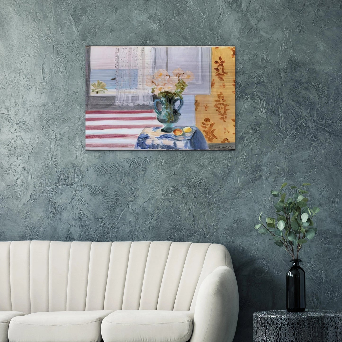 VASE OF FLOWERS 1924 - Henri Matisse Brushed Aluminum Print - 70x100 cm / 28x40 inches | Henri Matisse Aluminum Print | Henri Matisse Prints