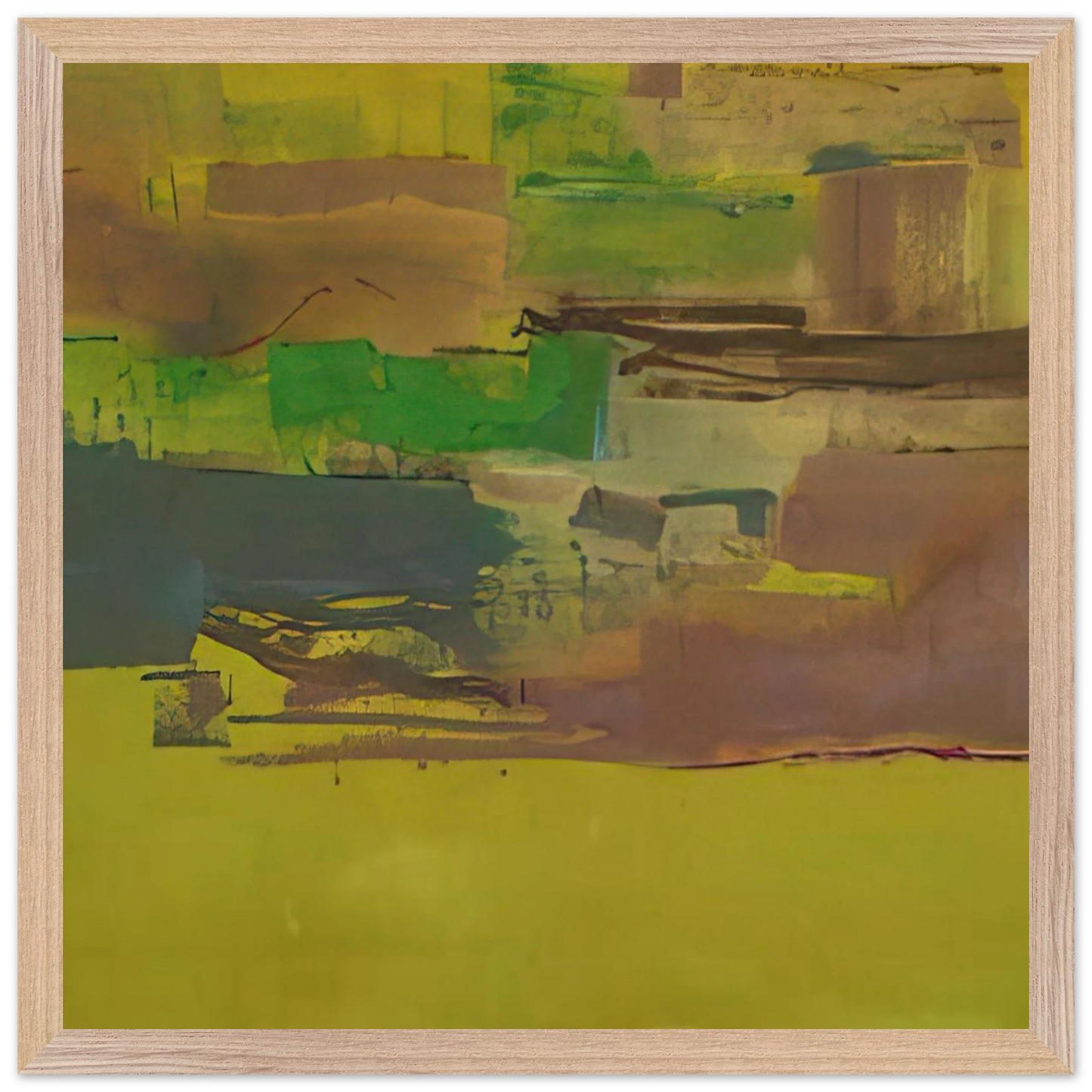 Helen Frankenthaler - August Deep - 1978 Wall art - A3 (29.7 x 42 cm) - Premium Wooden Framed Poster With Fine Art Paper-canvas - Wood frame