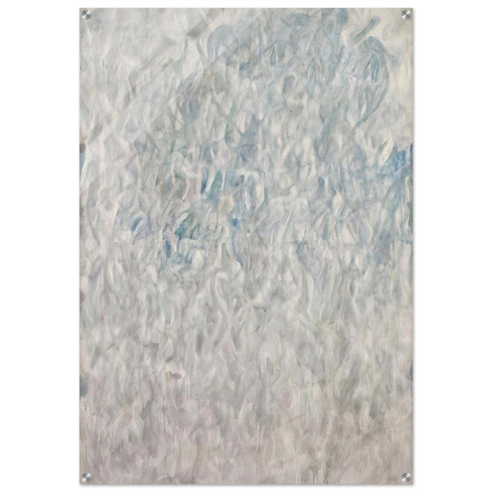 Amerika Grey Blue - Sam Francis Acrylic Print - 70x100 cm / 28x40″ inches | Sam Francis Wall Art | Sam Francis Prints