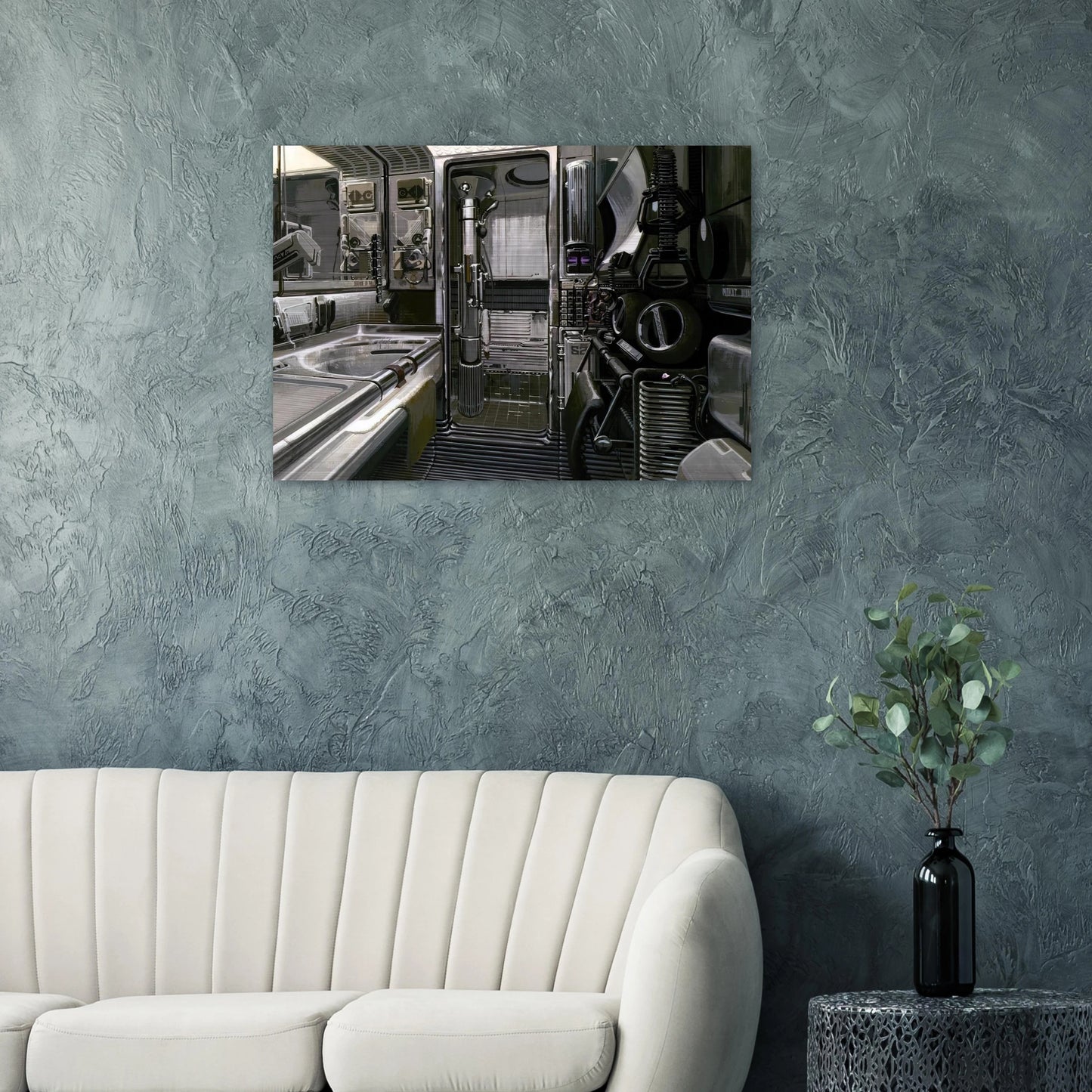 Syd Mead - Syd Mead Brushed Aluminum Print - 70x100 cm / 28x40 inches | Syd Mead Aluminum Print | Syd Mead Prints
