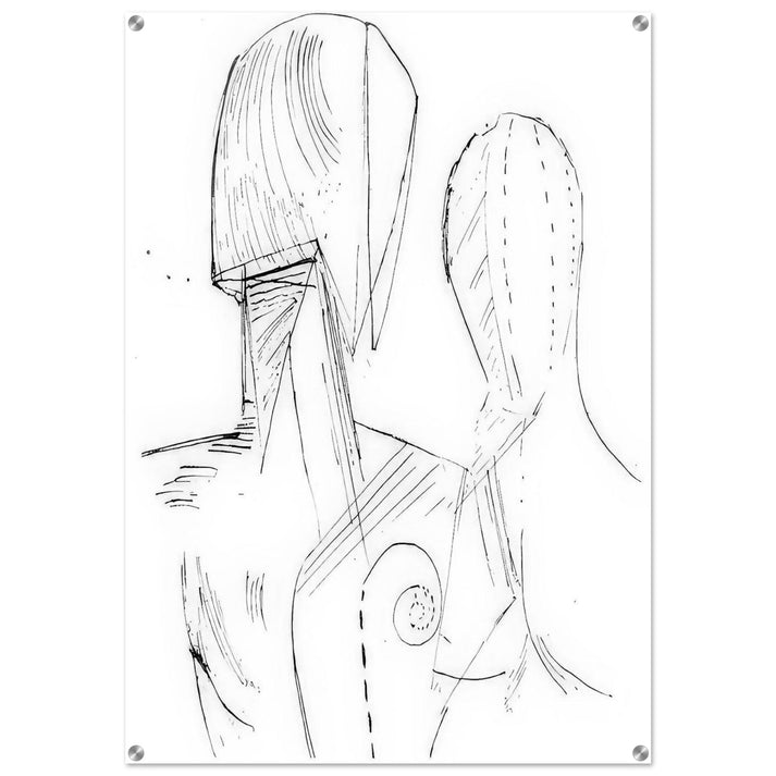 TWO MANNEQUINS - Giorgio de Chirico Acrylic Print - 70x100 cm / 28x40″ inches | Giorgio de Chirico Wall Art | Giorgio de Chirico Prints