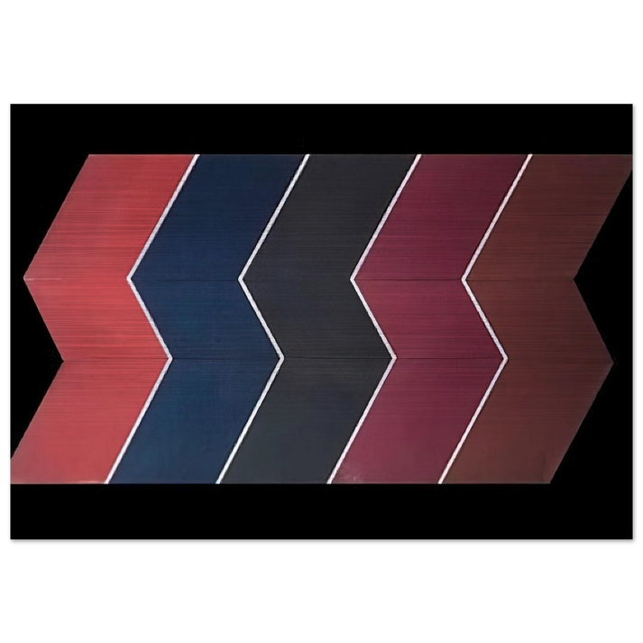 Cut Series #4 - 1967 - Thomas Downing Brushed Aluminum Print - 70x100 cm / 28x40 inches | Thomas Downing Aluminum Print | Thomas Downing Prints