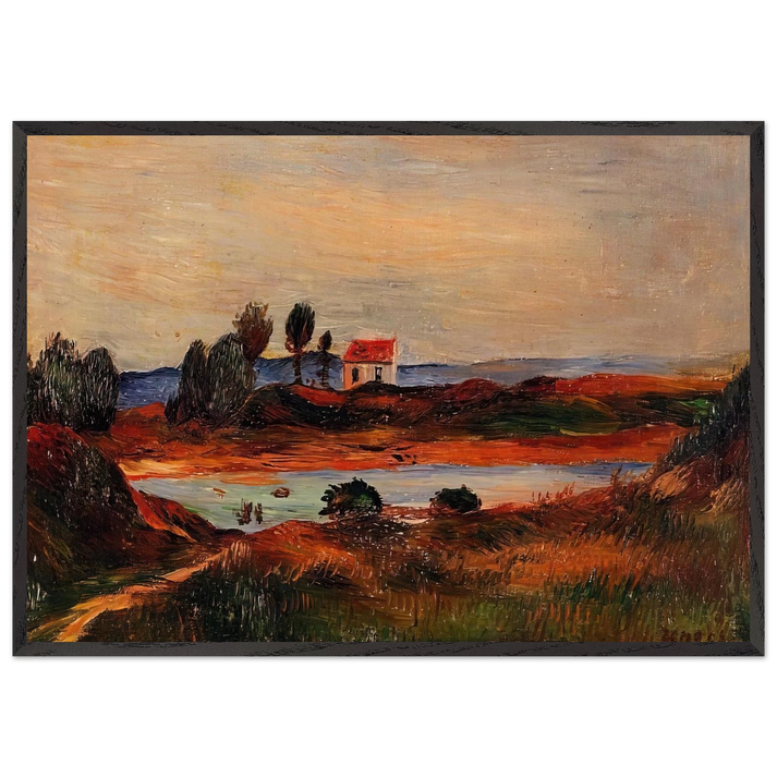 View of Brittany - Pierre-Auguste Renoir 70x100 cm / 28x40 inches Framed Art Print – Black Wooden Frame