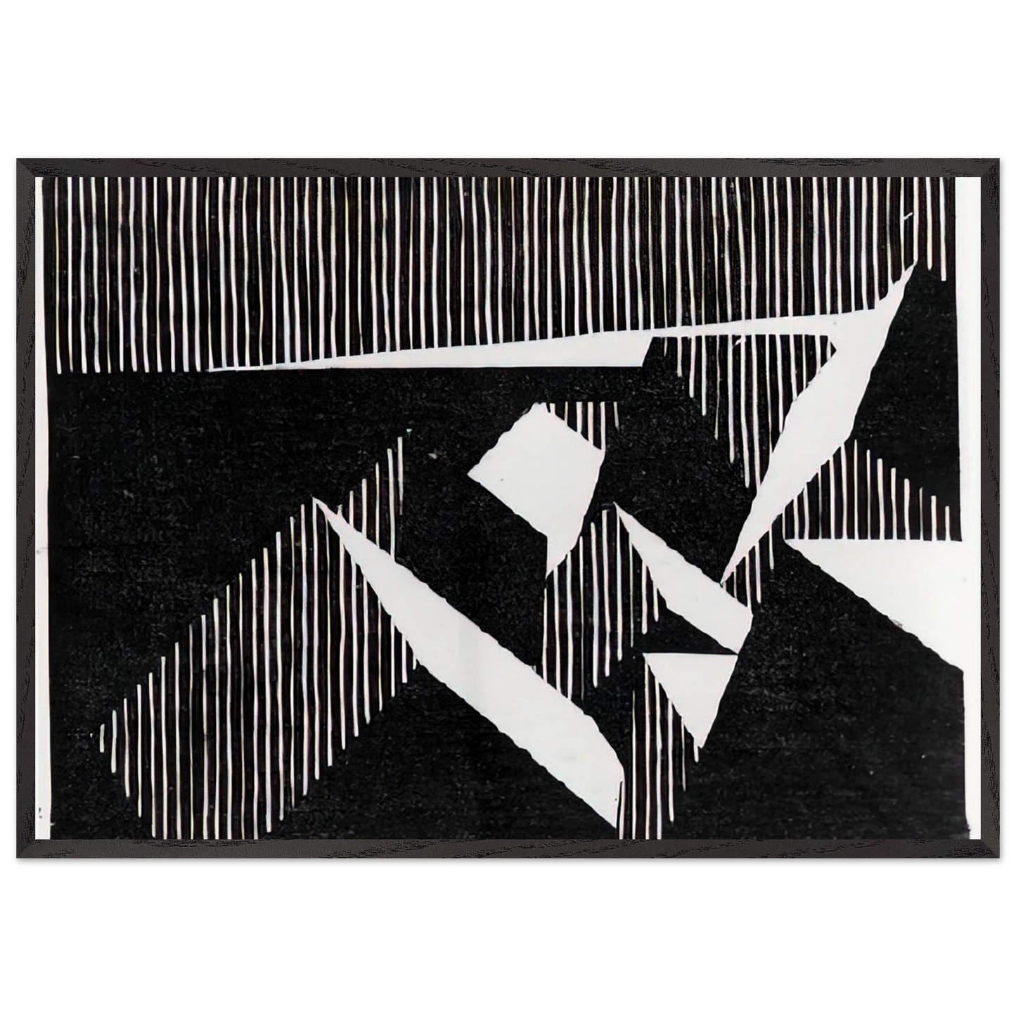 ESCHER 8 - MC Escher 70x100 cm / 28x40 inches Framed Art Print – Black Wooden Frame | Maurits Cornelis Escher Prints
