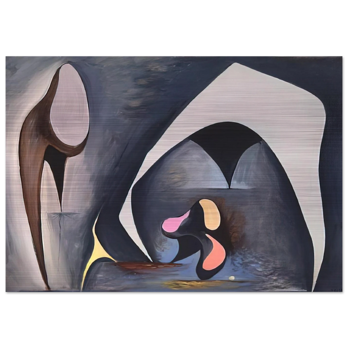Magical Forms - 1945 - Lorser Feitelson Brushed Aluminum Print - 70x100 cm / 28x40 inches | Lorser Feitelson Aluminum Print | Lorser Feitelson Prints