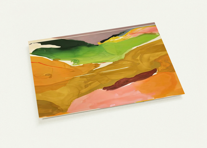 Nature Abhors a Vacuum, 1973- By Helen Frankenthaler Pack of 10 Post Cards | Helen Frankenthaler Post Cards | A6 (10.5 x 14.8 cm) - 4.1 x 5.8 inches