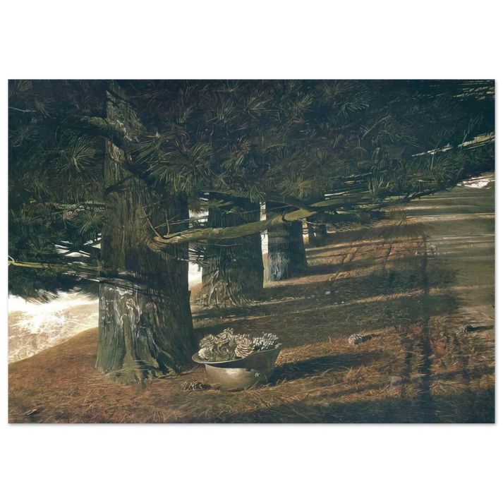 Andrew Wyeth - PINE BARON Wall Art - 30x40 cm / 12x16 inches - Fine Art Poster-canvas - -