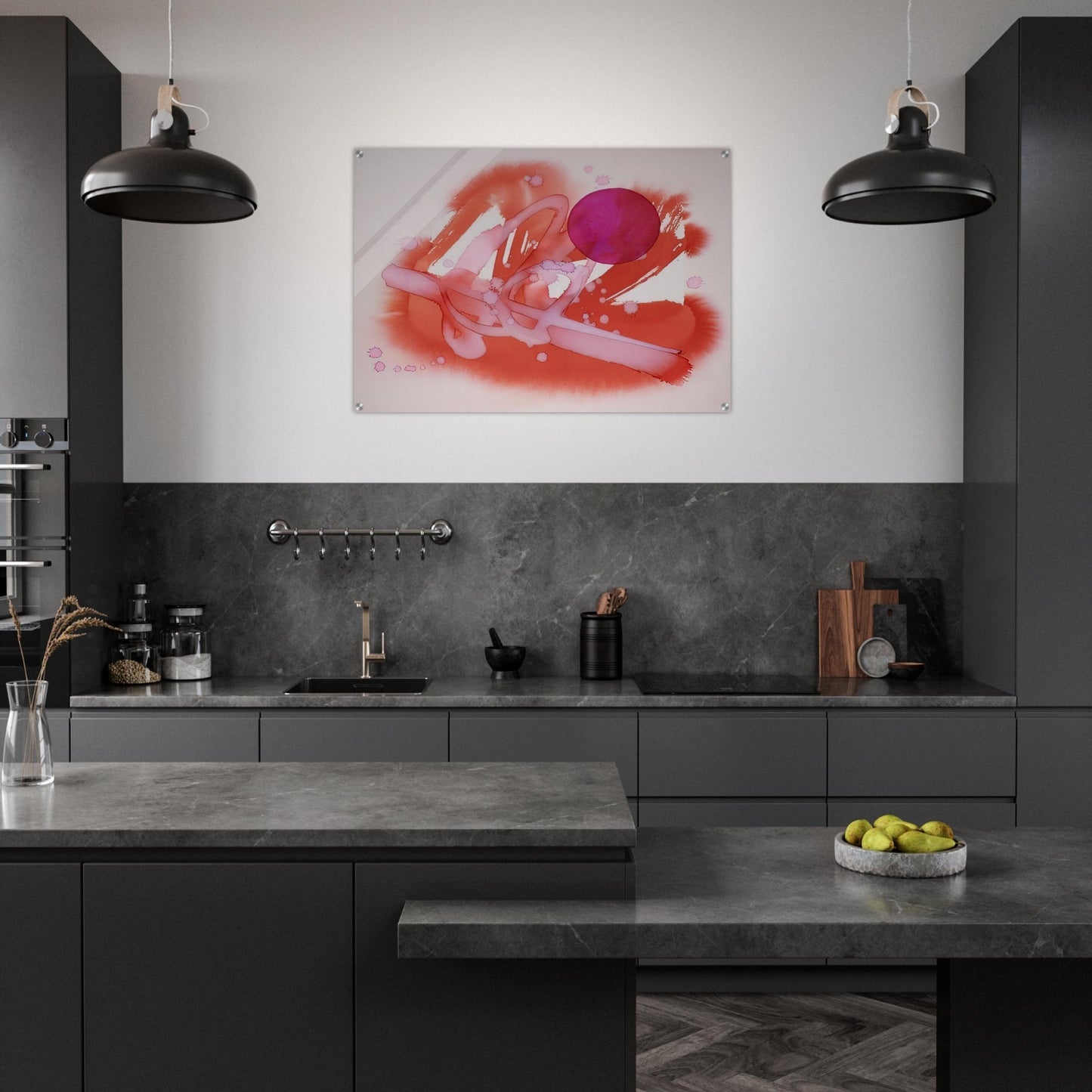 UNTITLED PURPLE AND RED - Luis Feito Acrylic Print - 70x100 cm / 28x40″ inches | Luis Feito Wall Art | Luis Feito Prints