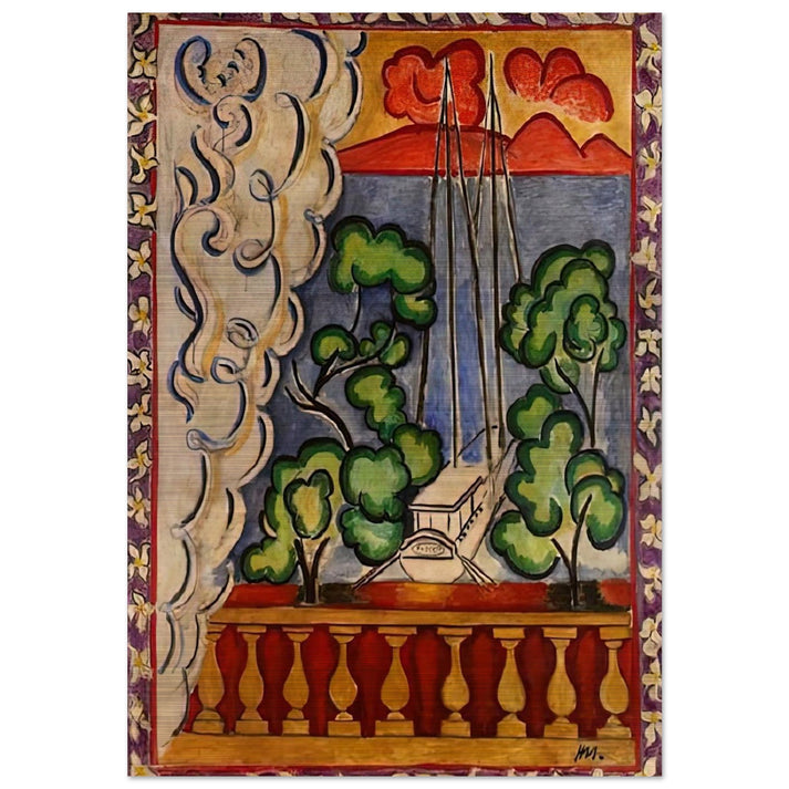 BOUQUET OF DAHLIAS AND WHITE BOOK 1923 - Henri Matisse Brushed Aluminum Print - 70x100 cm / 28x40 inches | Henri Matisse Aluminum Print | Henri Matisse Prints