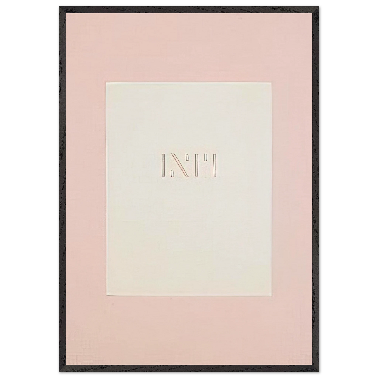 Lettera di un convalescente - 1976 - Antonio Calderara 70x100 cm / 28x40 inches Framed Art Print – Black Wooden Frame