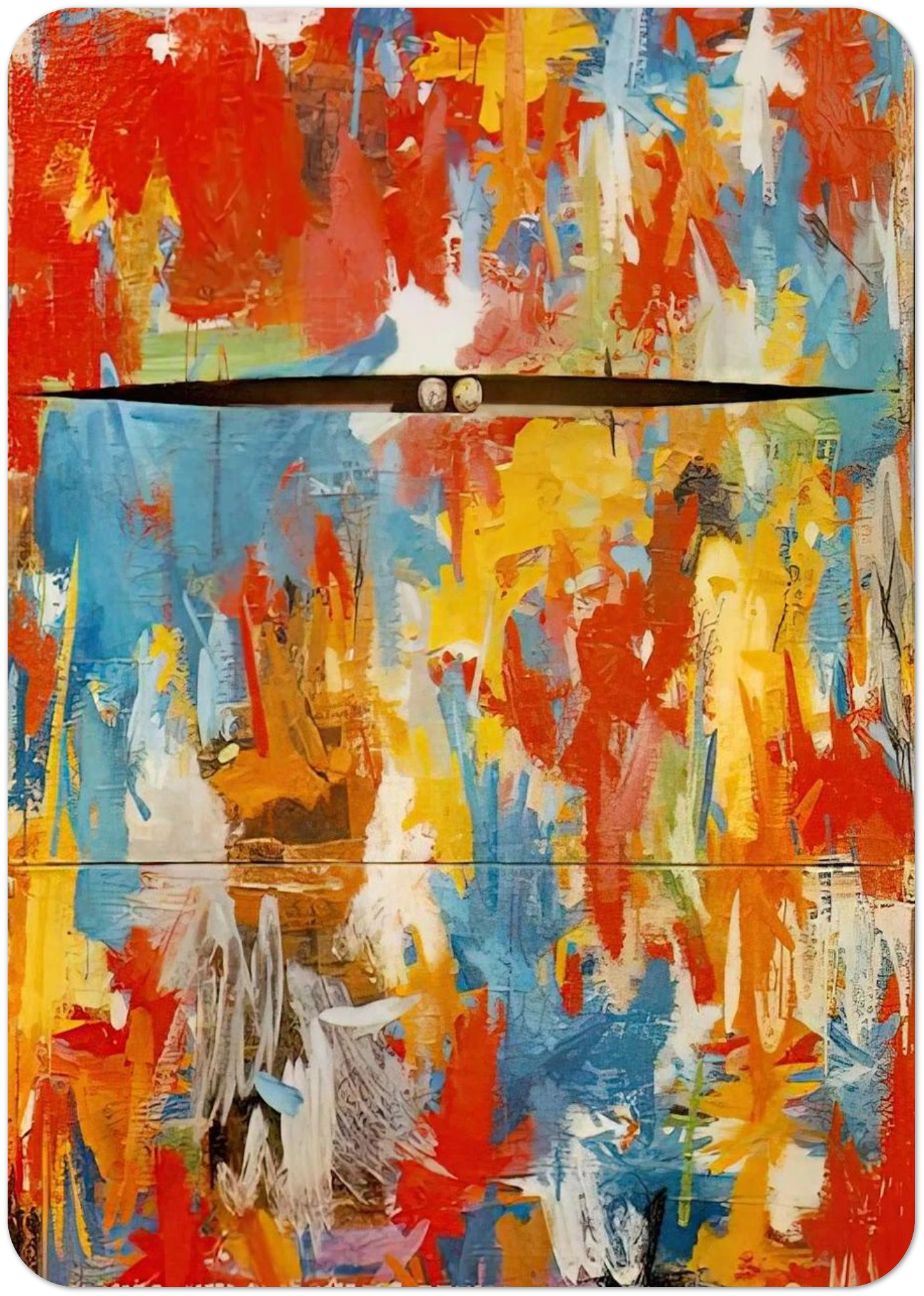 PAINTING WITH TWO BALLS By Jasper Johns Pack of 10 Post Cards | Jasper Johns Post Cards | A6 (10.5 x 14.8 cm) - 4.1 x 5.8 inches