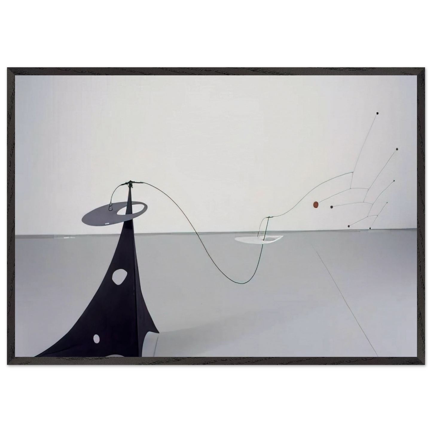 PARASITE 1947 - Alexander Calder 70x100 cm / 28x40 inches Framed Art Print – Black Wooden Frame