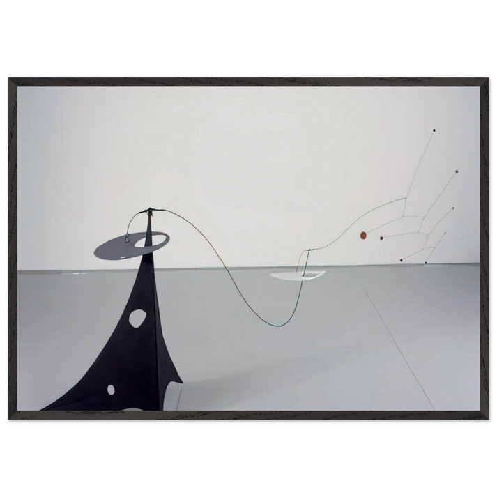 PARASITE 1947 - Alexander Calder 70x100 cm / 28x40 inches Framed Art Print – Black Wooden Frame