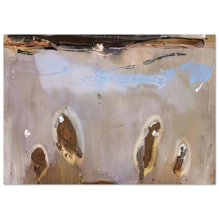 Helen Frankenthaler - Tethys, 1981- Wall Art - 30x40 cm / 12x16 inches - Premium Wooden Framed Poster With Fine Art Paper-canvas - Wood frame