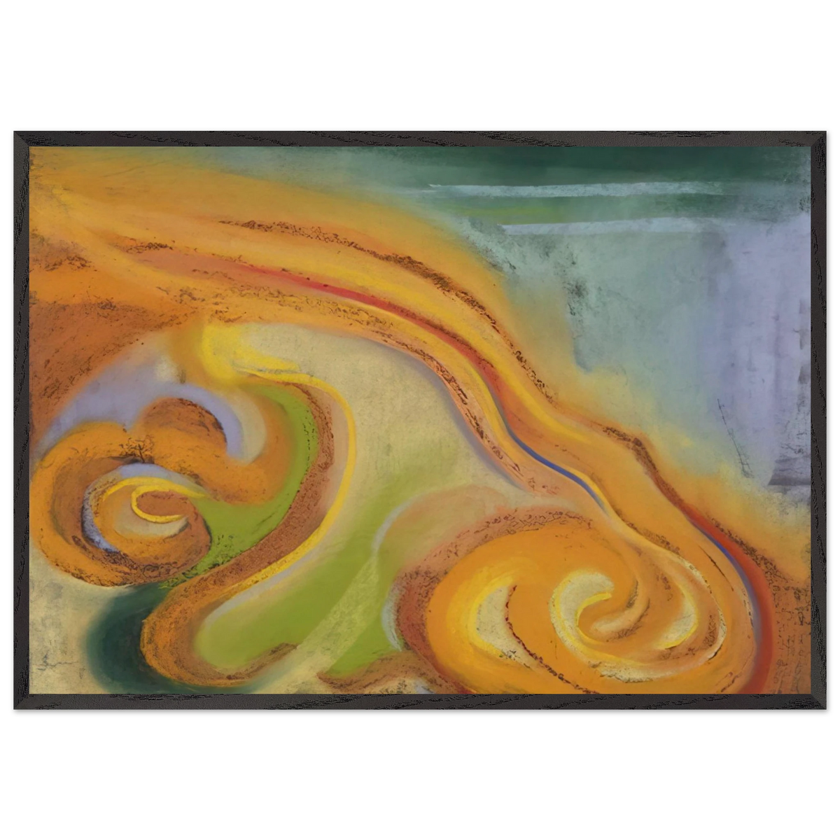 Special No 32 - Georgia OKeeffe 70x100 cm / 28x40 inches Framed Art Print – Black Wooden Frame