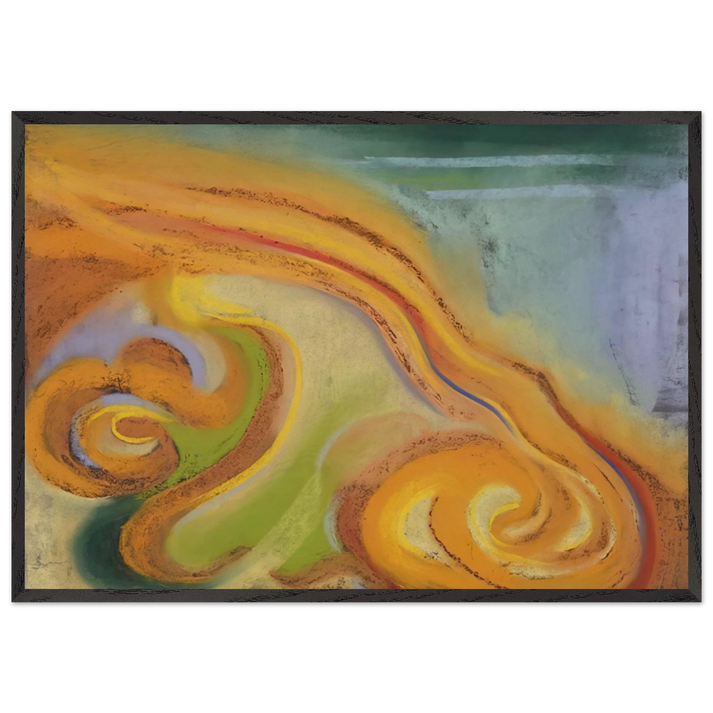 Special No 32 - Georgia OKeeffe 70x100 cm / 28x40 inches Framed Art Print – Black Wooden Frame